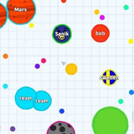 ein screenshot von dem aufessen browser-spiel agar.io