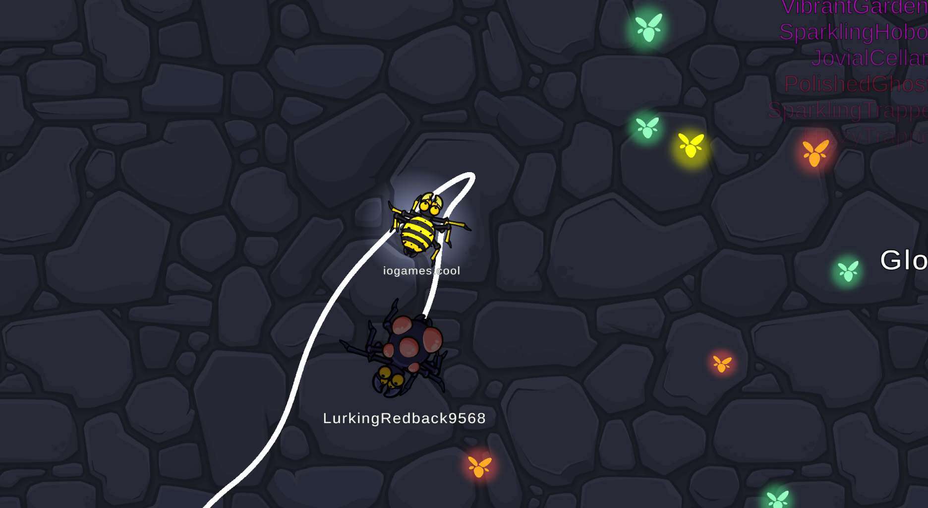 ein screenshot von dem kreatur io-game myspider.io