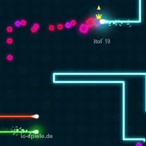 ein screenshot von dem snake web-spiel powerline.io