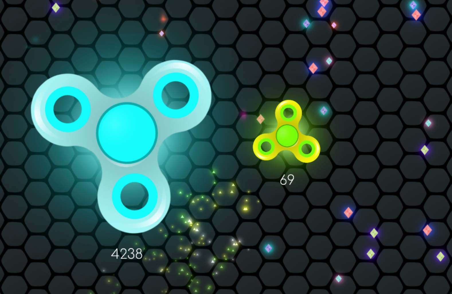 ein screenshot von dem aufessen browser-spiel superspin.io