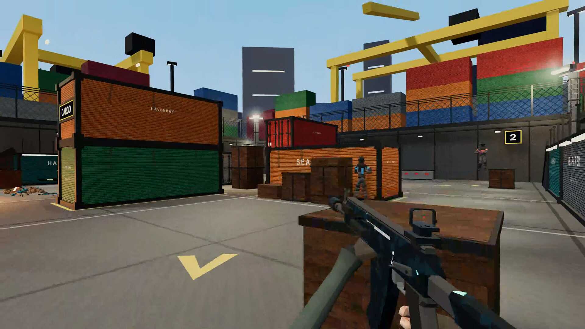 ein screenshot von dem fps-shooter web-spiel xfps.io