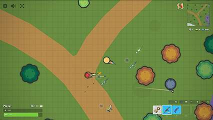 ein screenshot von dem action io-game zombsroyale.io