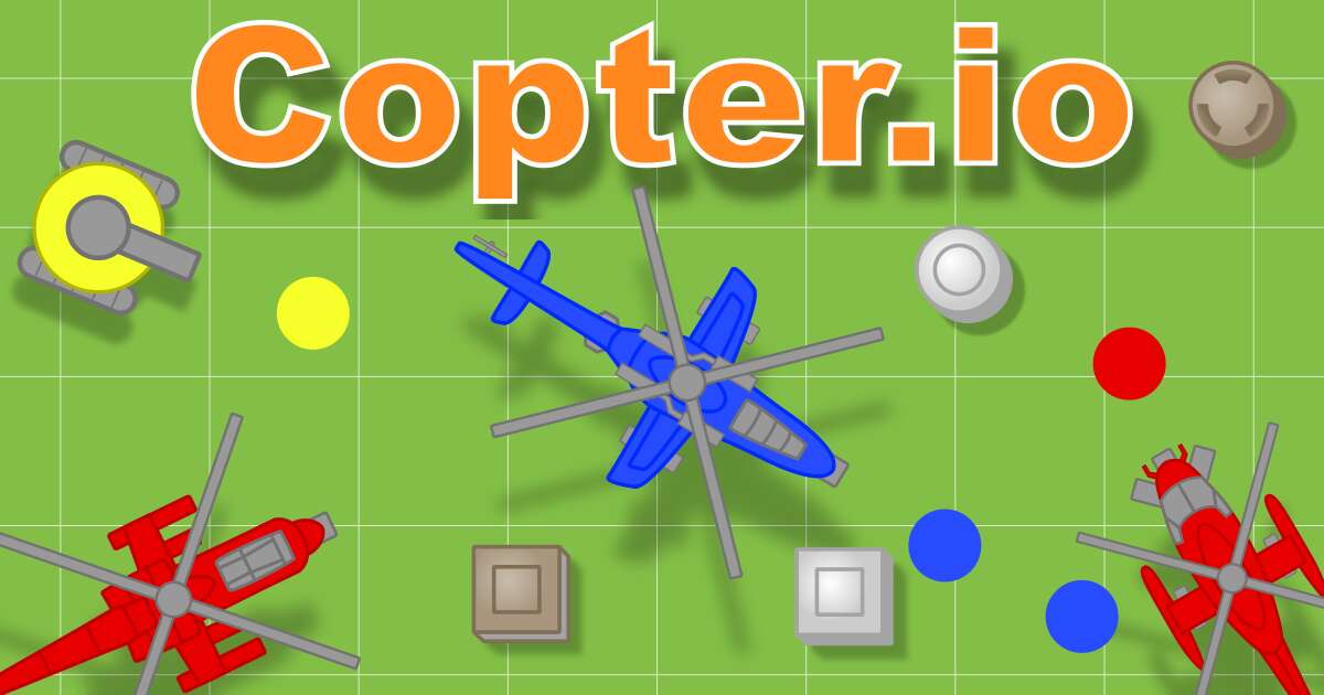 ein screenshot von dem fliegen io-game copter.io