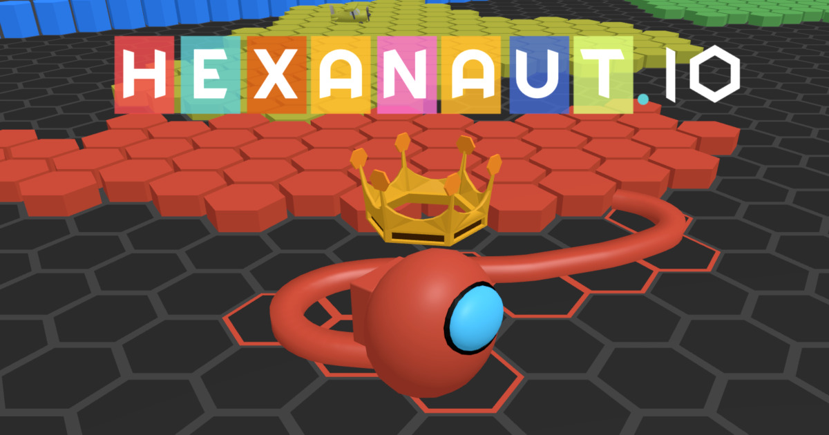 ein screenshot von dem erobern io-game hexanaut