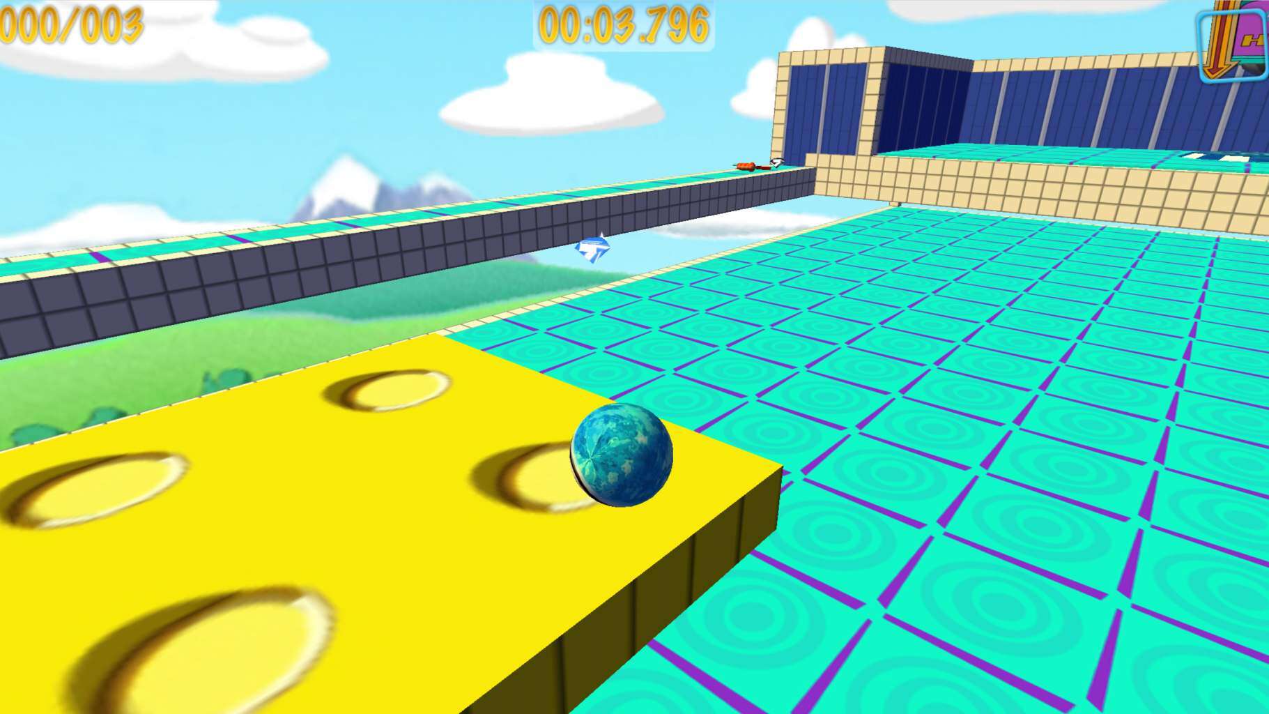 ein screenshot von dem parkour io-game Marble Blast Web